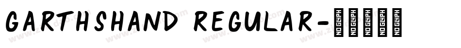 GarthsHand Regular字体转换